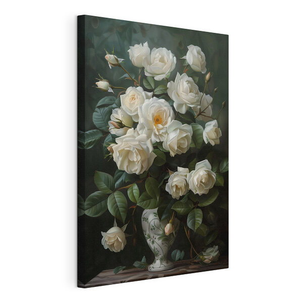Cuadros Cuadros Elegantes rosas en un jarrón decorado (SKU: s40447)