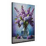 Cuadros Jarrón con flores moradas