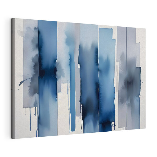 Cuadros Fondo a rayas azules y blancas