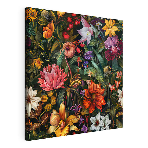 Estampado floral colorido con muchas flores Cuadros Estampado floral colorido con muchas flores
