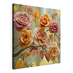 Cuadros Delicadas flores elaboradas con hilo