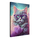 Cuadros Gato con gafas