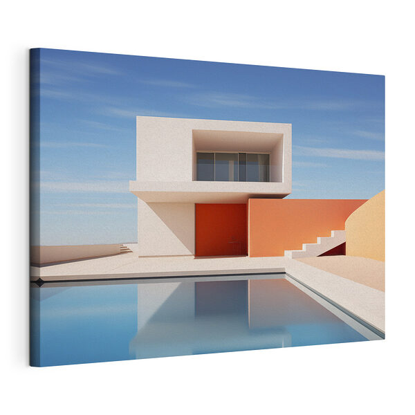 Casa con piscina Cuadros Casa con piscina