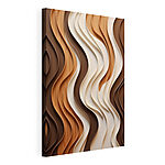 Cuadros Ondas de elegancia en tonos de madera