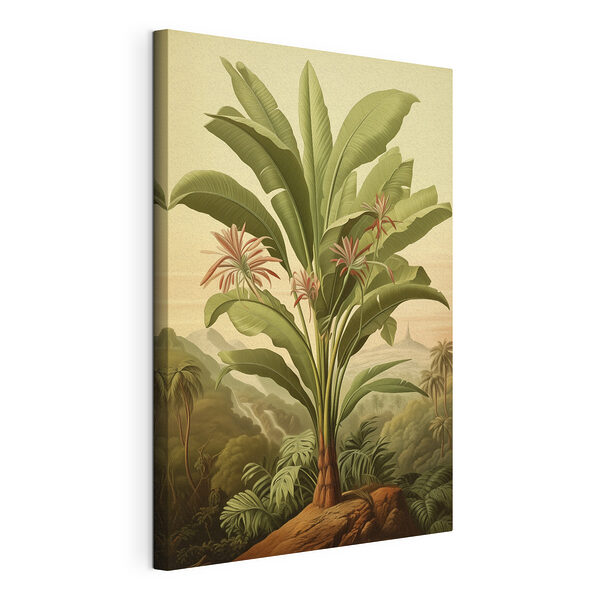 Planta grande con flores y hojas Cuadros Planta grande con flores y hojas