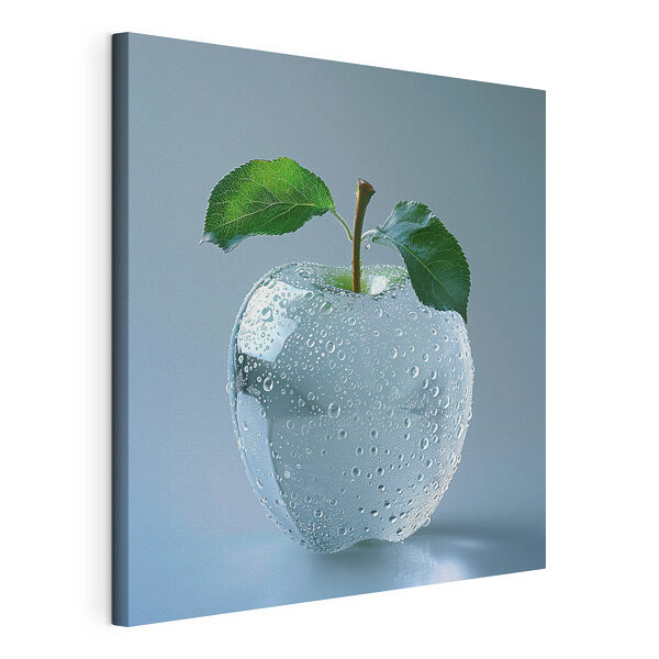 Manzana transparente con gotas de agua Cuadros Manzana transparente con gotas de agua