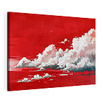 Cuadros Cielo rojo con nubes