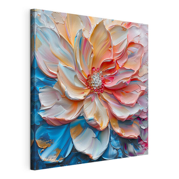 Florece en remolinos de pintura en tonos pastel Cuadros Florece en remolinos de pintura en tonos pastel