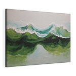 Cuadros Cuadro de olas verdes y azules