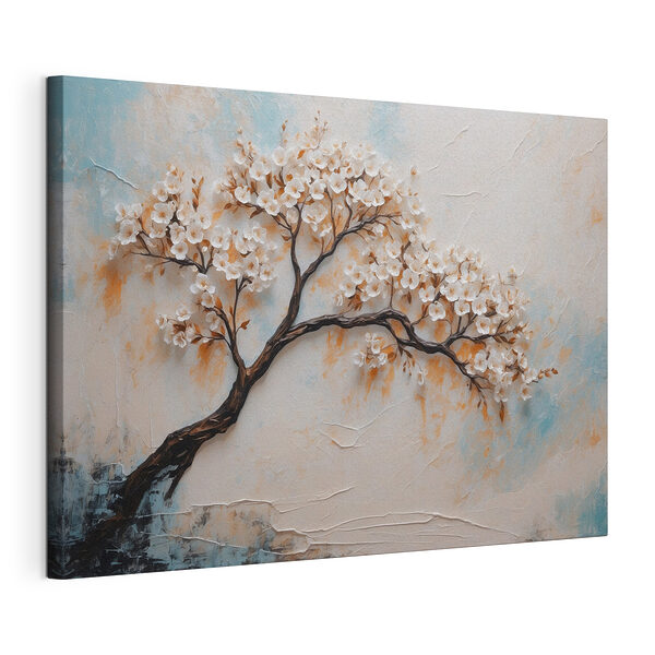 Cuadro de un árbol con flores blancas Cuadros Cuadro de un árbol con flores blancas