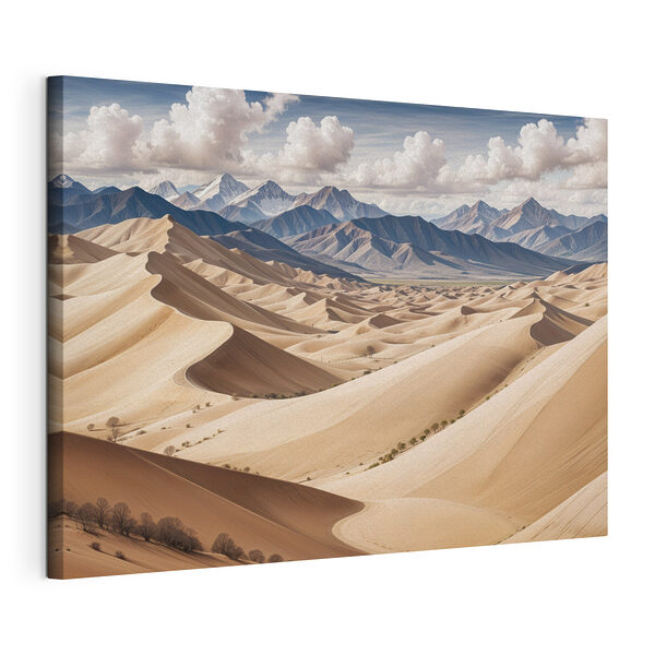 Grandes dunas con montañas al fondo Cuadros Grandes dunas con montañas al fondo