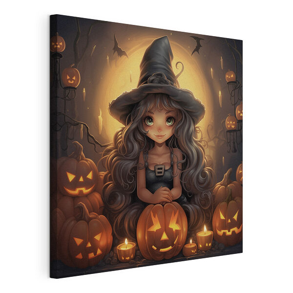Dibujo de una persona sentada sobre una calabaza Cuadros Dibujo de una persona sentada sobre una calabaza