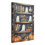 Cuadros Librería con fantasmas y libros