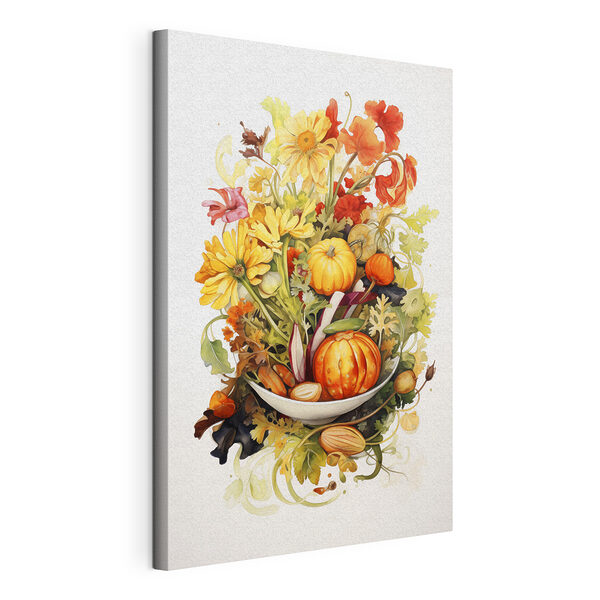 Pintura en acuarela de verduras y flores Cuadros Pintura en acuarela de verduras y flores