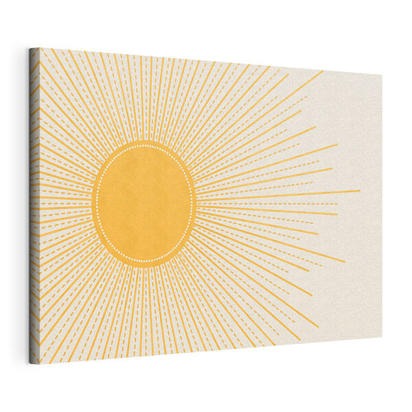 Sol con líneas y puntos Cuadros Sol con líneas y puntos