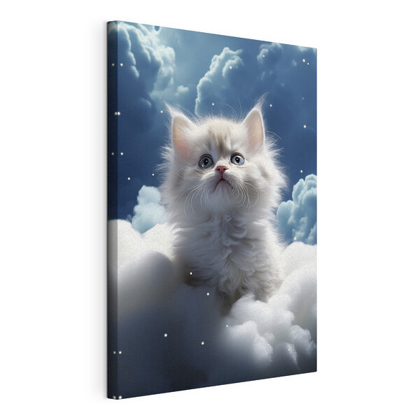 Cuadros Gato sentado en una nube