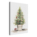 Cuadros Acuarela de un árbol de Navidad
