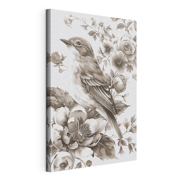 Pájaro sobre una flor Cuadros Pájaro sobre una flor