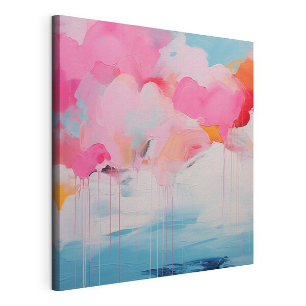 Cuadro de nubes rosas y cielo azul Cuadros Cuadro de nubes rosas y cielo azul