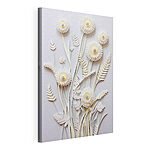Cuadros Flores recortadas de papel blanco