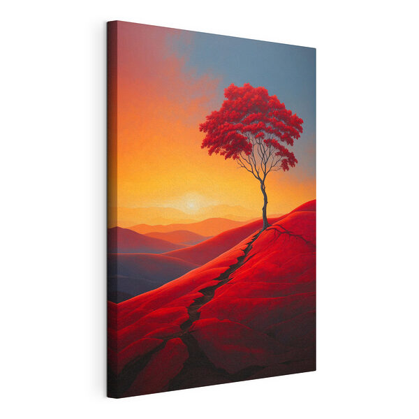 Cuadros Árbol en una colina