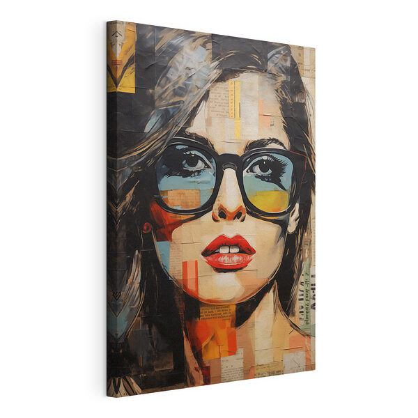Cuadros Cuadro de una mujer con gafas de sol