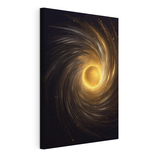 Cuadros Círculo amarillo en el espacio