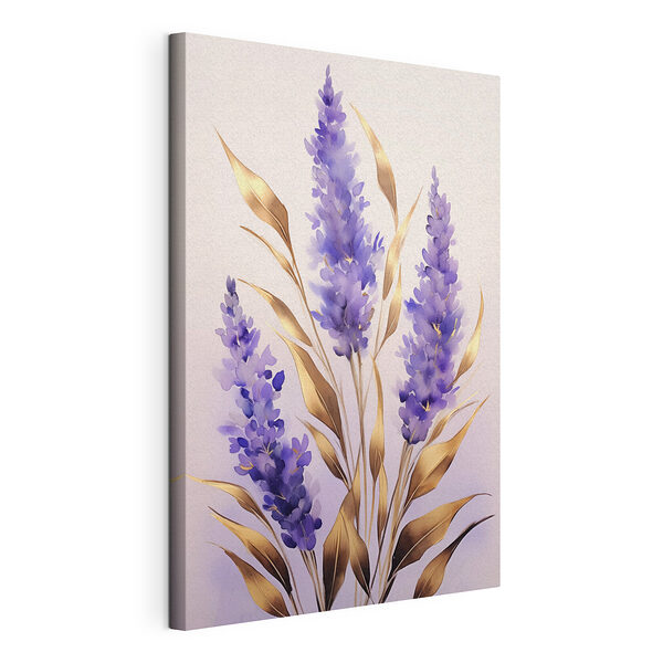 Cuadros Flores de lavanda con toques elegantes