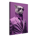 Cuadros Gato con traje y gafas de sol