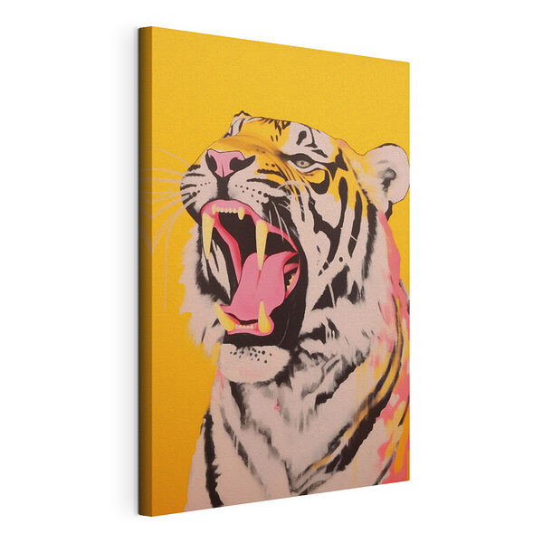 Tigre con la boca abierta Cuadros Tigre con la boca abierta