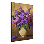 Cuadros Cuadro de flores moradas en un jarrón