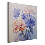 Cuadros Pintura de flores sobre una superficie blanca