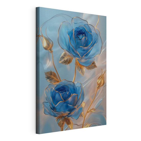 Delicadas rosas azules en tonos suaves Cuadros Delicadas rosas azules en tonos suaves