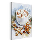 Cuadros Taza de chocolate caliente con malvaviscos y galletas de jengibre