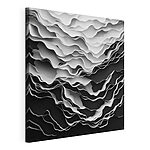 Cuadros Imagen en blanco y negro sobre un fondo blanco y negro