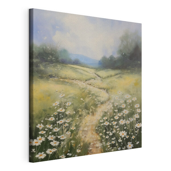 Cuadro que representa un sendero que atraviesa un campo de flores Cuadros Cuadro que representa un sendero que atraviesa un campo de flores
