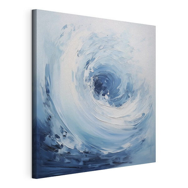 Ondas en espiral blancas y azules Cuadros Ondas en espiral blancas y azules