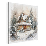 Cuadros Casa en la nieve
