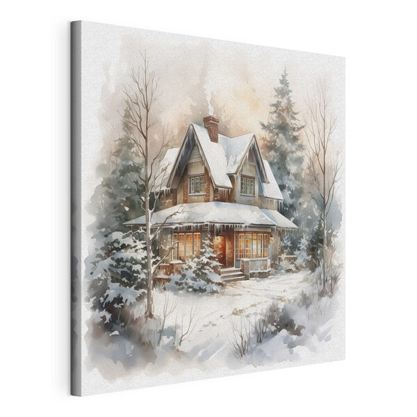 Cuadros Casa en la nieve