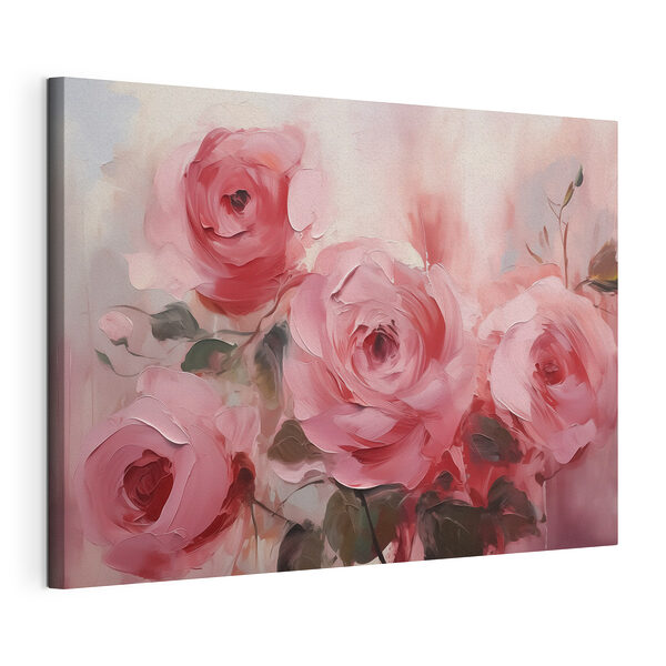 Cuadro de rosas rosas Cuadros Cuadro de rosas rosas
