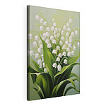 Cuadros Pintura de flores y hojas