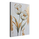 Cuadros Pintura de flores sobre una superficie blanca