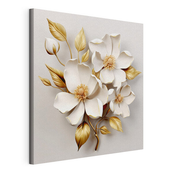Delicados motivos florales en tonos suaves Cuadros Delicados motivos florales en tonos suaves