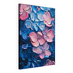 Cuadros Ramo de flores azules y rosas