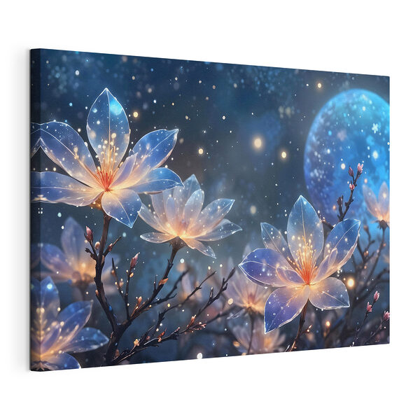Cuadros Ramo de flores con luces brillantes