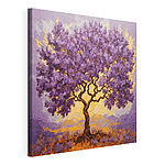 Cuadros Cuadro de un árbol con hojas moradas