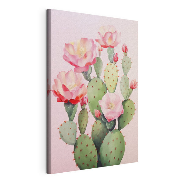 Cuadro de un cactus con flores Cuadros Cuadro de un cactus con flores