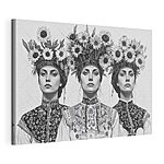 Cuadros Grupo de mujeres con flores en la cabeza