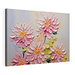 Cuadros Pintura de flores sobre una superficie blanca