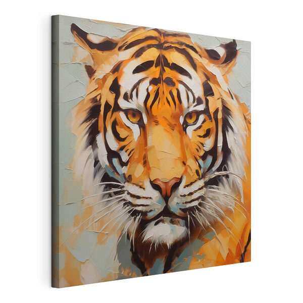 Un tigre con un cristal roto Cuadros Un tigre con un cristal roto